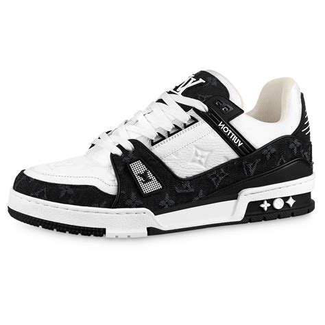 lv trainers black and white